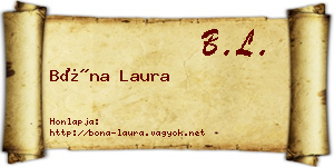 Bóna Laura névjegykártya