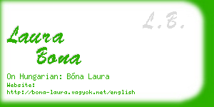 laura bona business card